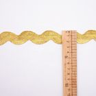 Oro Rick Rack Edging della treccia dell'indumento 3cm 4cm