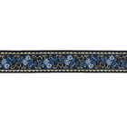 tessitura di Daisy Black Polyester Jacquard Trims di larghezza di 3.2cm per l'indumento