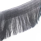 Disposizione di nylon della nappa della frangia di strato multi 4.5cm nero