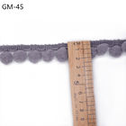 GM-45 2.5cm grigi Pom Pom Trim For Curtains