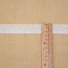il ricamo del cotone del poliestere di 2.5cm merletta il tessuto per i vestiti