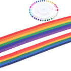 Disposizione Colourful della tessitura dell'arcobaleno del poliestere per il guinzaglio dell'animale domestico