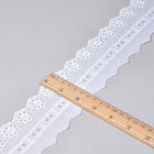 Disposizione bianca del pizzo del ricamo della guipure 6.5cm per i vestiti superiori